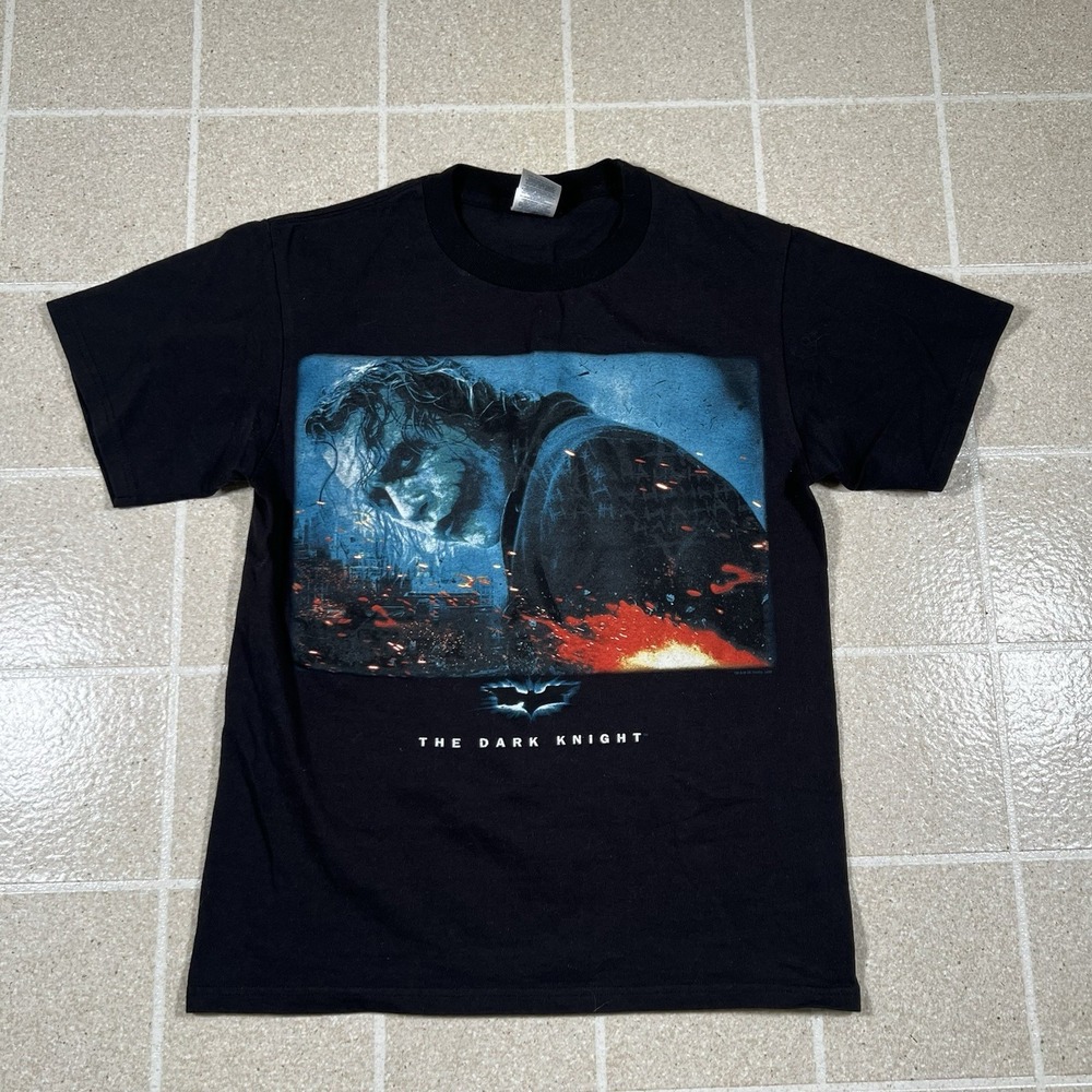 2008 Vintage The Dark Knight Promo Heath Ledger Joker Promo Graphic Tee Size S